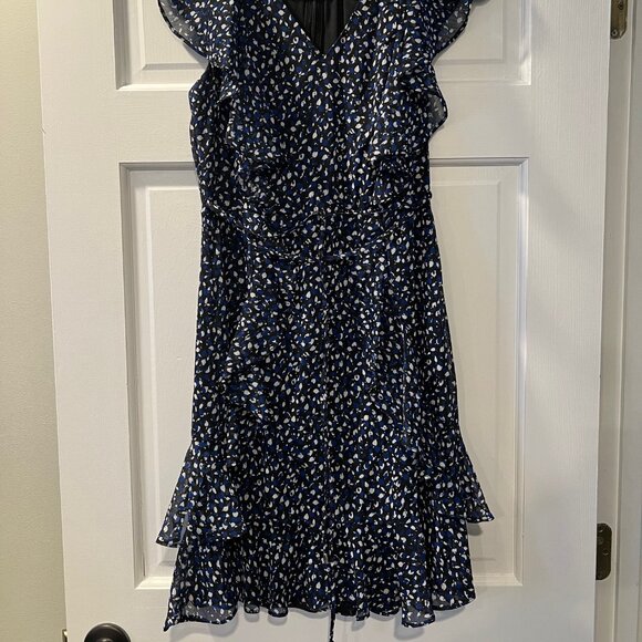 Tommy Hilfiger Ruffle Chiffon Mini Dress Size 2 - Picture 7 of 13